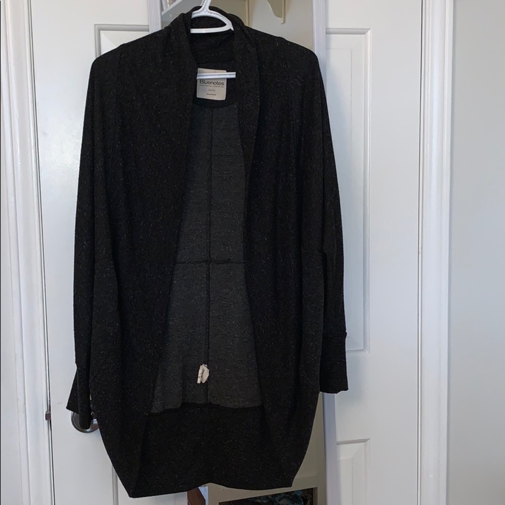 Bluenotes - grey & white salt & pepper cardigan